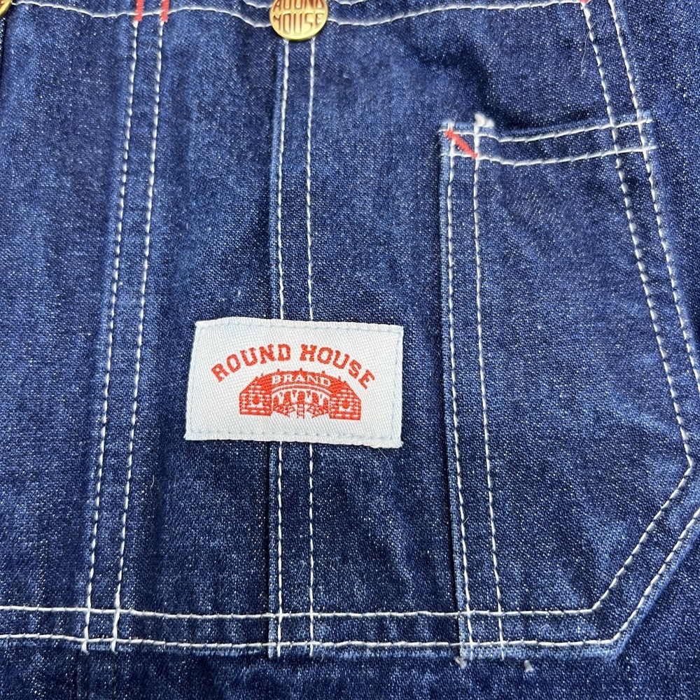 Men's Dark Blue Denim Overalls - Classic Workwear - Picture 3 of 11